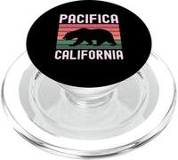 Pacifica California Bear Vintage Retro Playa San Mateo Océano PopSockets PopGrip para MagSafe