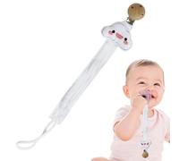 Pacifier Clip Holder | Teething Rings Strap Clip | Animal Shapes Anti-lost Pacifier Clips Nipple Strap for Teether, Hiccup Towel