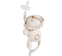 Pacifier Holder, Stuffed Animal, Skin-Friendly Fabric, Lightweight Soft Comfort, Baby Shower Charming Plush, Pacifier Buddy Plush, 51x3.94x2.76 Inches, White, 1 Piece