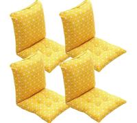 Pack 1/2/4 Cojines de Silla con Respaldo Lavable Cómodos Acolchados Cómodo Cojín para Sillas Comedor para Oficina Jardín Interior Exterior(Style22,40x40cm(4PC))