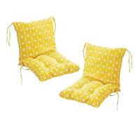 Pack 1/2/4 Cojines de Silla con Respaldo Lavable Cómodos Acolchados Cómodo Cojín para Sillas Comedor para Oficina Jardín Interior Exterior(Style22,45x45cm(2PC))