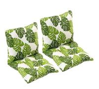 Pack 1/2/4 Cojines de Silla con Respaldo Lavable Cómodos Acolchados Cómodo Cojín para Sillas Comedor para Oficina Jardín Interior Exterior(Style20,50x50cm(2PC))