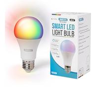 Pack 1 Bombillas LED Inteligentes E27, RGB y Blanco Regulable, WiFi 2,4 GHz, Compatible Alexa, Google Home y Apple HomeKit, Focos Empotrables LED, Smart Home, Domótica para el Hogar