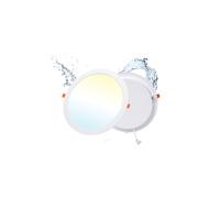 Pack 1 Downlight LED Techo Empotrable 36W 3 Tonos 5000lm Agujero Ø253-263mm | Grebeam LUZ LED Techo 36W Equiv. 350W Halógenos IP44 Ultrafino 30mm de Fondo 3000K/4000K/6000K para Baño y Salón