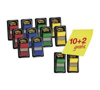 PACK 10+2 MARCADORES INDEX 25,4X43,2MM COLORES SURTIDOS 680P10+2 POST-IT 7000081628