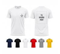 Pack 10 Camisetas Técnicas Personalizadas para Peñas, Despedidas y Grupos | Camisetas Deportivas Unisex para Eventos y Amigos (FR/ES, Letras, L, Blanco)