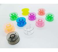 Pack 10 CANILLAS de plastico para Alfa, Juki, Elna, Singer, Lervia, Aeg,