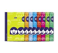 Pack 10 Lamela 07004 Cuaderno A5 (PEQUEÑO) 40H C/4, 8 colores surtidos taba basica (blanda)