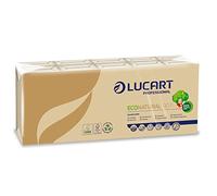 Lucart Professional Pañuelos de bolsillo Econatural perfumado CE735 – Pack 10 paquetes de 9