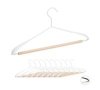 Pack 10 perchas de ropa Perchas madera anchas Perchas vestido Perchas armario