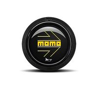 PACK 10 PULSADOR MOMO ARROW LOGO BRILLANTE NEGRO AMARILLO 2CC F