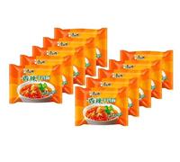 Pack 10 Ramen Fideos Instantáneos Sabor Ternera Picante - Instant Noodle Tallarines