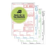 Pack 10 Talonarios CMR Autocopiativos - 4 copias Numeradas