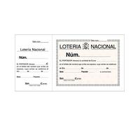 PACK 10 TALONARIOS DE LOTERIA 21X10,5 CM LOAN
