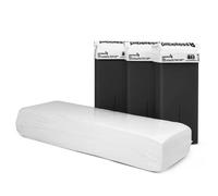 Pack 100 Bandas Depilatorias + 3 Cartuchos de Cera Roll On Carbón