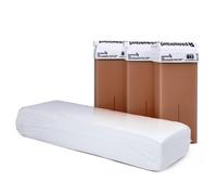 Pack 100 Bandas Depilatorias + 3 Cartuchos de Cera Roll On Chocolate