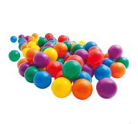 Pack 100 bolas multicolor intex - diámetro 8 cm +2 años