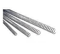 pack 100 espirales metalicas 20 mm. negro fellowes 5110801