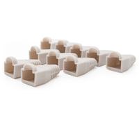 Pack 10x Tapas para Enchufe RJ45 (Gris) - Nanocable