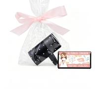 Pack 12 Ambientadores coche personalizados, Incluye envoltorio, Detalles originales, Detalles personalizados, Detalles invitados comunión, Regalantes (Modelo FLORES, Pack 12 piezas)