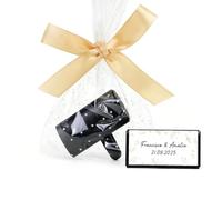 Pack 12 Ambientadores coche personalizados, Incluye envoltorio, Detalles originales, Detalles personalizados, Detalles invitados boda, Regalantes (Modelo SONRISA, Pack 12 piezas)
