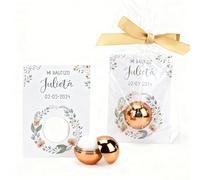 Pack 12 Bálsamos bola, Tarjeta presentación personalizada, Detalles invitados bautizo, Recuerdos bautizo, Detalles originales, Regalos personalizados bautizo, Regalantes (Modelo Arco)