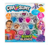 COLORBABY CRA-Z-Art, Set Slimy, Pack 12 Botes Slime Colores Brillantes, con Accesorios Decorativos, Abalorios, Glitter, Juego para moldear y Crear, Manualidades para niños, Regalo niña 6 años (47169)