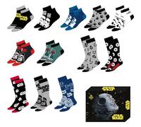 Pack 12 Calcetines infantiles con diseño de Star Wars - Comodidad y estilo para niños con su personaje favorito