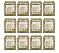 Pack 12 Centeno en Grano Bio 500 g, Cereal Ecológico Integral para Cocción, Guisos, Ensaladas, Panadería y Recetas Caseras, Total 6 kg
