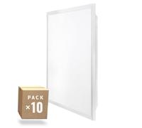 Pack 10 Panel LED 40W 4.400Lm 6000ºK 60x60Cm Enrejado UGR19 40.000H [HO-PG-600x600-40W-CW-PK10] | Greenice