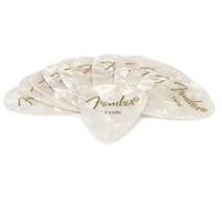 Pack 12 púas Fender 351 Premium Celluloid 098-0351-705 - White Moto 098-0351-705 - Thin