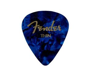 Pack 12 púas Fender Fender 351 Premium Celluloid 098-0351-702 - Blue Moto 098-0351-702 - Thin