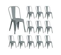 Pack 12 sillas industriales strong thinia home