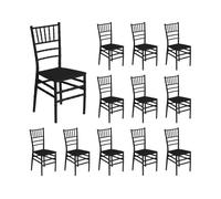 7house Pack 12 Sillas para Catering Apilables Dorothy 45x43x88cm 7house