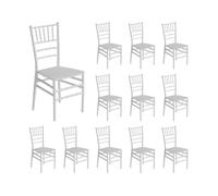 7house Pack 12 Sillas para Catering Apilables Dorothy 45x43x88cm 7house