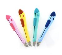 Pack 12 Ud. Surtido Cutter Ergo Ease - Cutter con cuchilla cubierta y revolucionario sistema de cremallera guía metálica con freno automático by SDI distribuido por Office Box.