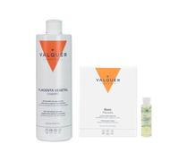 Pack 12 viales placenta 12x15 ml + Champú placenta - 500 ml - Valquer Laboratorios - Combate la caspa, grasa, seborrea y caída del cabello. Recomendado para el tratamiento de alopecias y de cabellos