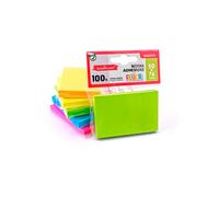 PACK 1200 NOTAS ADHESIVAS STARPLAST - Pack de 12 tacos de notas adhesivas con 100 hojas cada una, 50x76mm, rectangulares, para uso escolar o de oficina, vuelta al cole, apuntes, recordatorios,