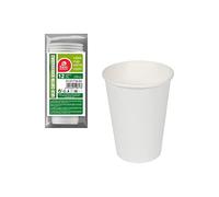 PACK 12UD VASO CARTÓN BLANCO 330CC BEST PRODUCTS GREEN - NEOFERR..