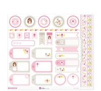 Pack 13 Papeles Decorados 12X12" 180 G 1ªcomunion Niña 16 Fsc Anita