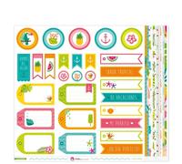 Pack 13 Papeles Decorados 12X12" 180 G Mi Paraiso 17 Fsc Anita