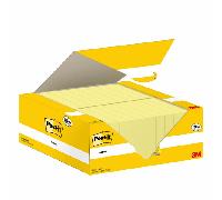 pack 18+6 blocs 100 hojas notas adhesivas 38x51mm canary yellow caja carton 653-cy-vp24 post-it 7100317764