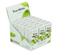 Pack 18 unidades de True Mints caramelos veganos sabor menta sin plásticos ni azúcar y con aromas naturales