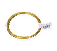 PACK 1uds. ROLLO ALAMBRE ALUMINIO 1,5mm 5m DORADO