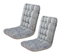 Pack 2/4/6 Cojines para Silla con Respaldo ,Cojín de Silla Oficina ,Cojines para Silla de Terraza Acolchados,para Gaming,Mecedora,Terraza,Ruedas,Exterior Jardin ( Color : T , Size : 35*45*57cm2pcs )