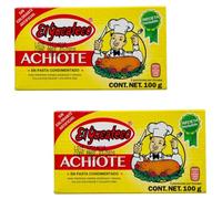 Pack 2 Achiote en Pasta Condimentado El Yucateco - 2 x 100 g | Sabor Auténtico Mexicano para Cochinita, Tacos y más | Condimento Natural Tradicional
