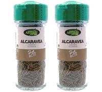 Pack 2 Alcaravea Grano Artemis Bio 35 g, especia ecológica aromática de sabor cálido y ligeramente anisado, ideal para panes, guisos, sopas, verduras y encurtidos, 70 g totales.