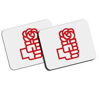 Pack 2 Alfombrillas Grandes Logo Partido SOCIALISTA PSOE Mousepad Raton