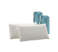 Pack 2 almohadas 100% viscoelástica aloe vera viaje 30x50cm con bolsa transporte donegal collections