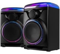 Pack 2 Altavoces Amplificados Bluetooth/USB de 525 y 120W con Efectos LED (Track 2.0) - FENTON